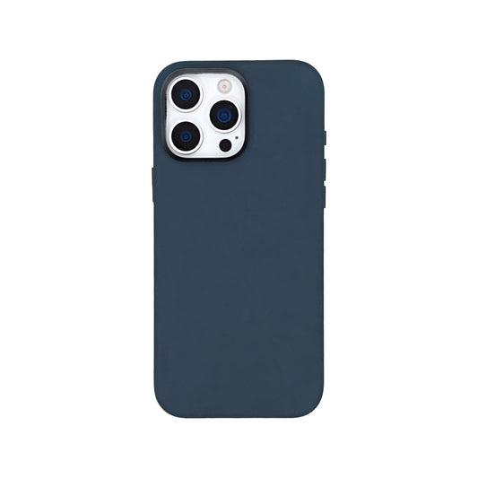 Navy Crazy Horse full leather cover for iPhone 16 Pro Max and 16 Pro, on a white background