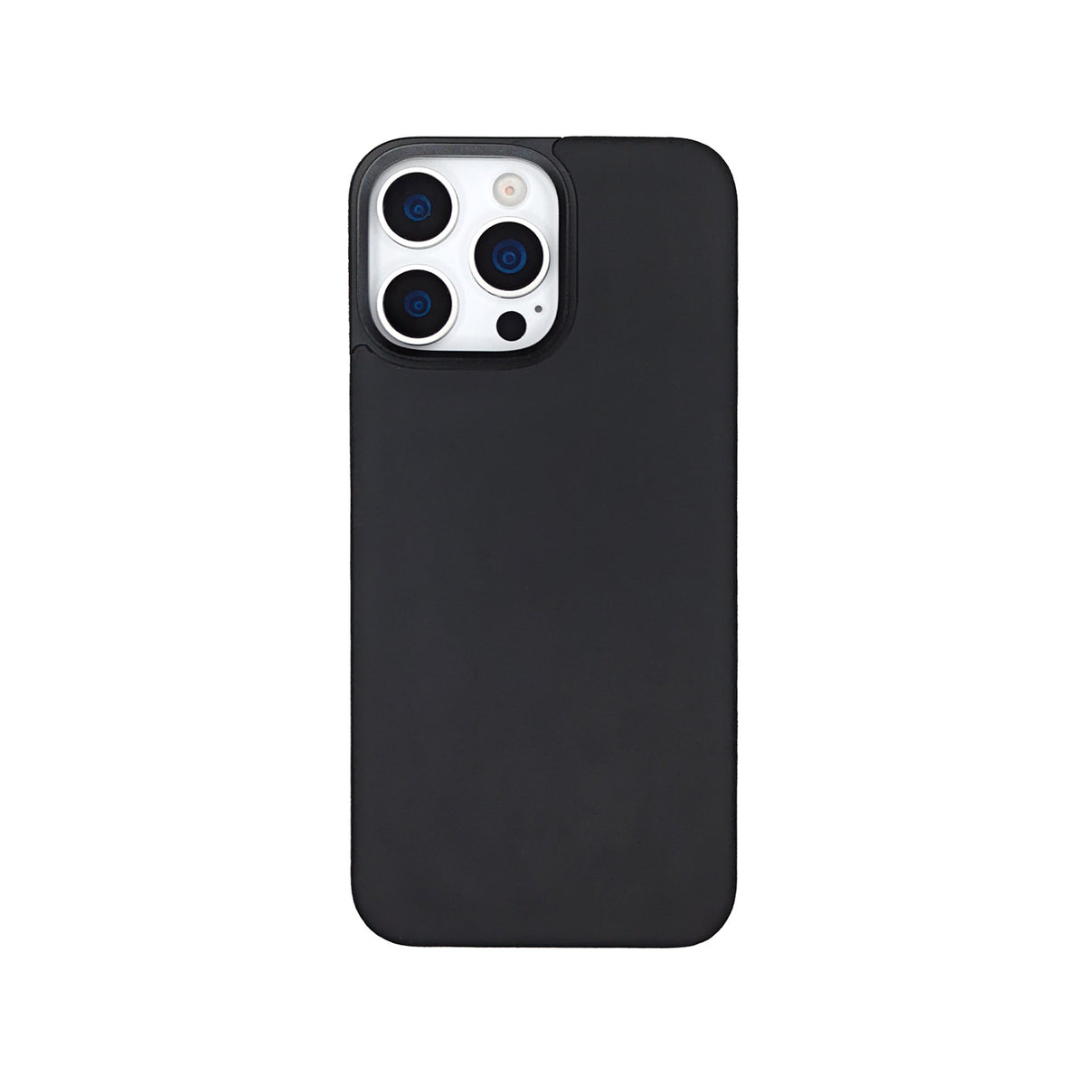 Black Crazy Horse magnetic leather back for iPhone 16 Pro Max and 16 Pro, on a white background