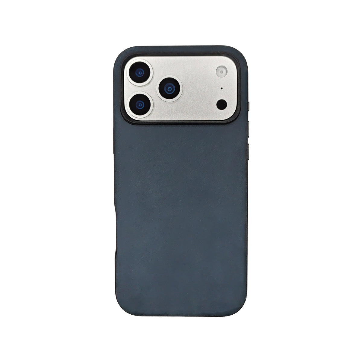 Navy Crazy Horse hybrid leather cover for iPhone 17 Pro Max, 17 Pro, 18 Pro Max and 18 Pro, on a white background