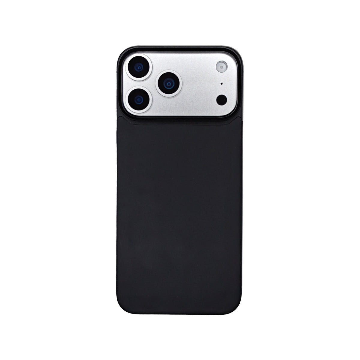 Black Crazy Horse magnetic leather back for iPhone 17 Pro Max, 17 Pro, 18 Pro Max and 18 Pro, on a white background