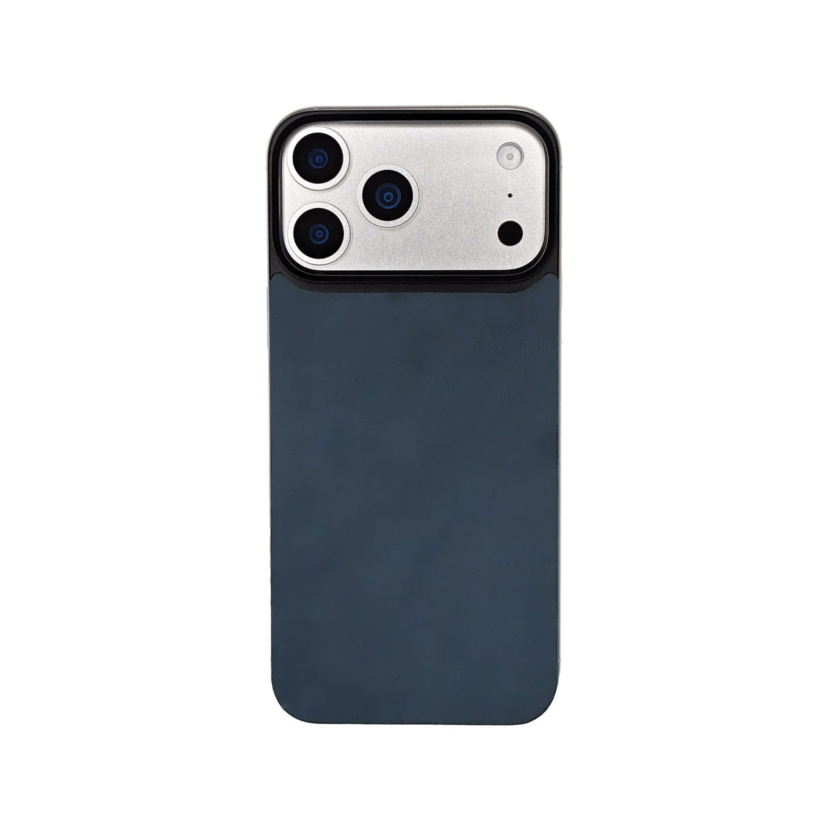 Navy Crazy Horse magnetic leather back for iPhone 17 Pro Max, 17 Pro, 18 Pro Max and 18 Pro, on a white background