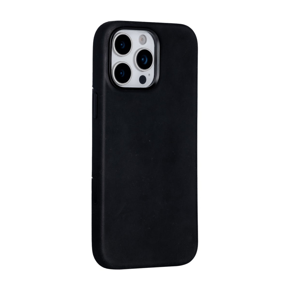iPhone 16 Pro Max – Full Leather Cover, Black