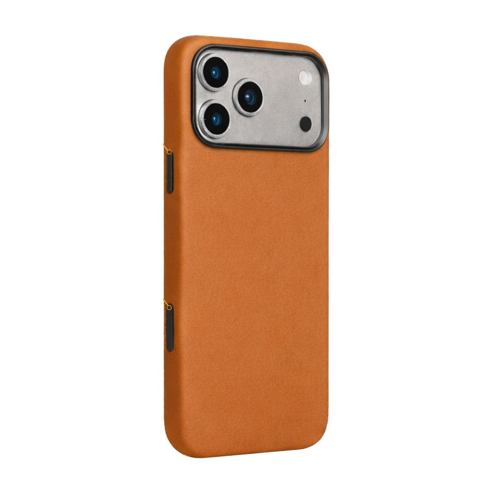 iPhone 18 Pro – Full Leather Cover, Tan