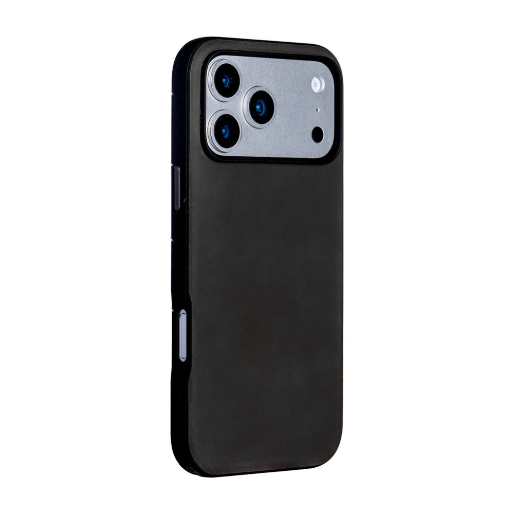 iPhone 18 Pro Max – Hybrid Leather Cover, Black