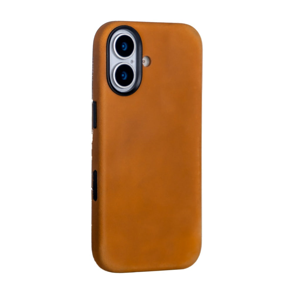 iPhone 17 / 16 – Full Leather Cover, Tan