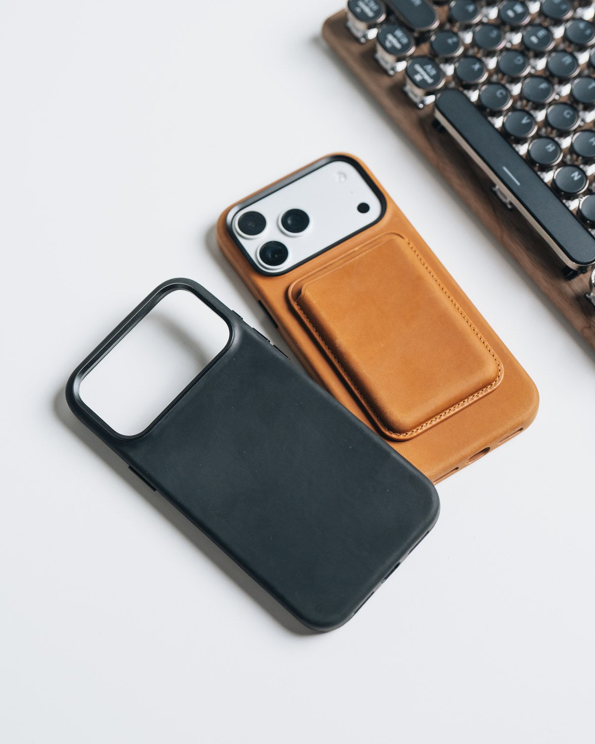 Tan and black