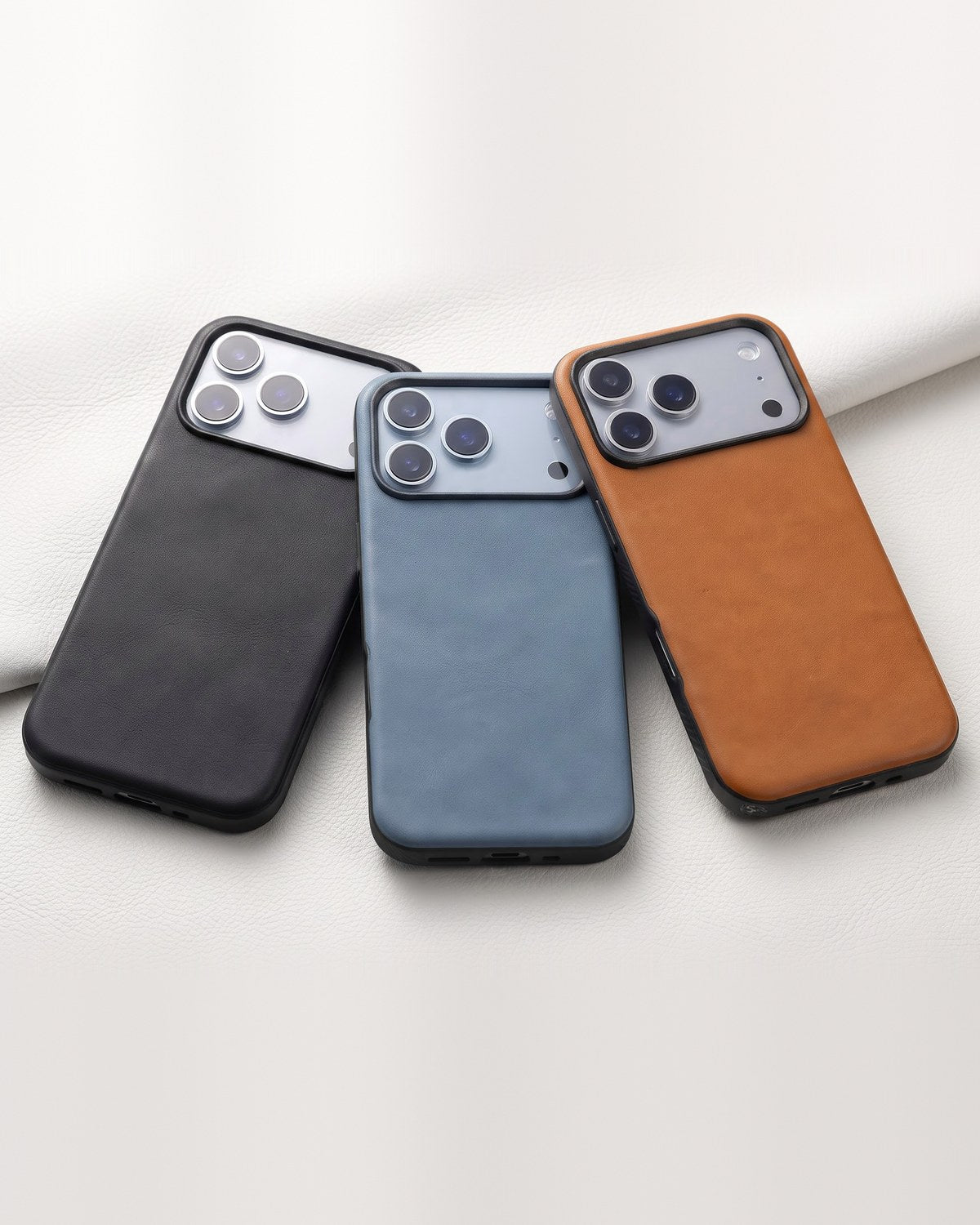 Black, navy, tan